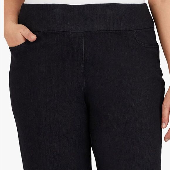 Alfred Dunner Women's Allure Slimming Plus Size Stretch Pants Size 24W - Picture 1 of 6